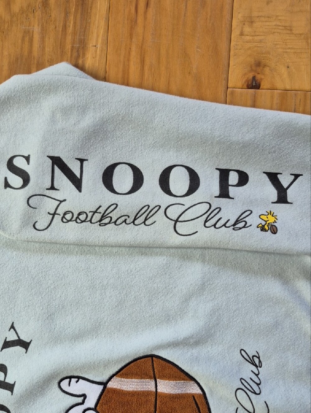 Snoopy Football Club Light Blue Crewneck Sweatshirt - Picture 4 of 16